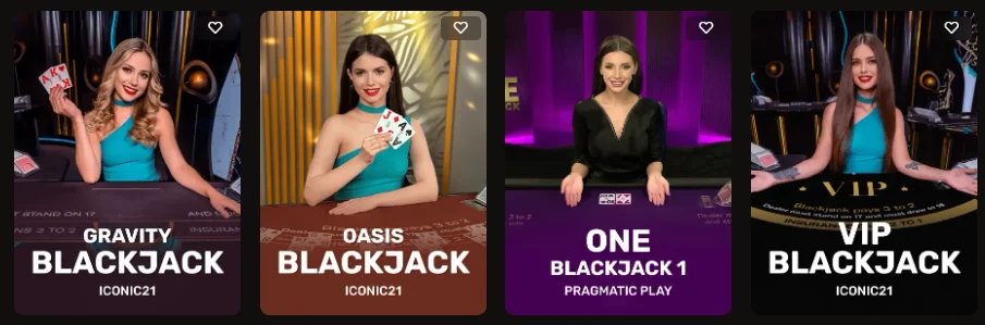 CrownGold Live Blackjack Games