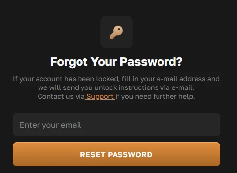 CrownGold Reset Password Instructions
